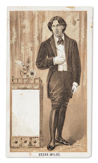 OSCAR WILDE (1854-1900) Group of Oscar Wilde advertising cards and theatrical photos.